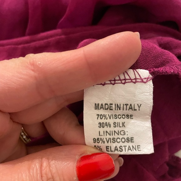 GIUSY Oversized Silk Blouse One Size - Picture 4 of 10